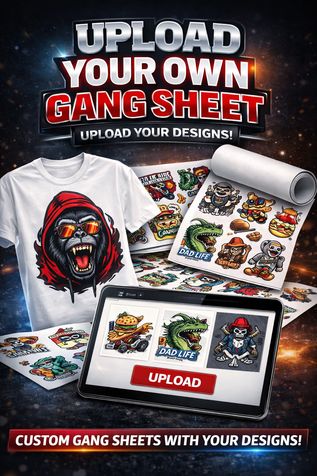 Upload Your Own Gang Sheet